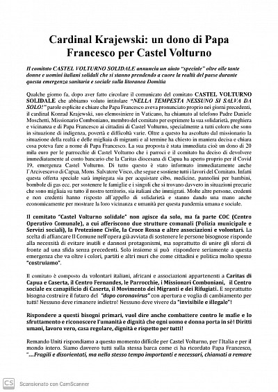 Un dono di Papa Francesco